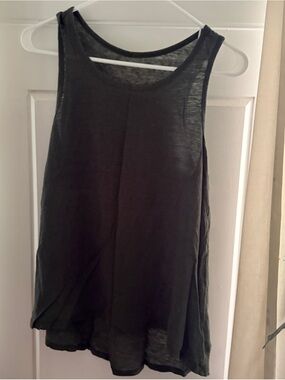 Merona Green Linen Tank Top Size M